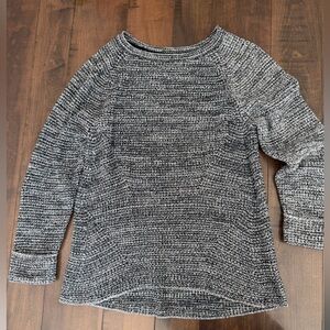 Style & Co. Black and White Crew Neck Sweater Size XL